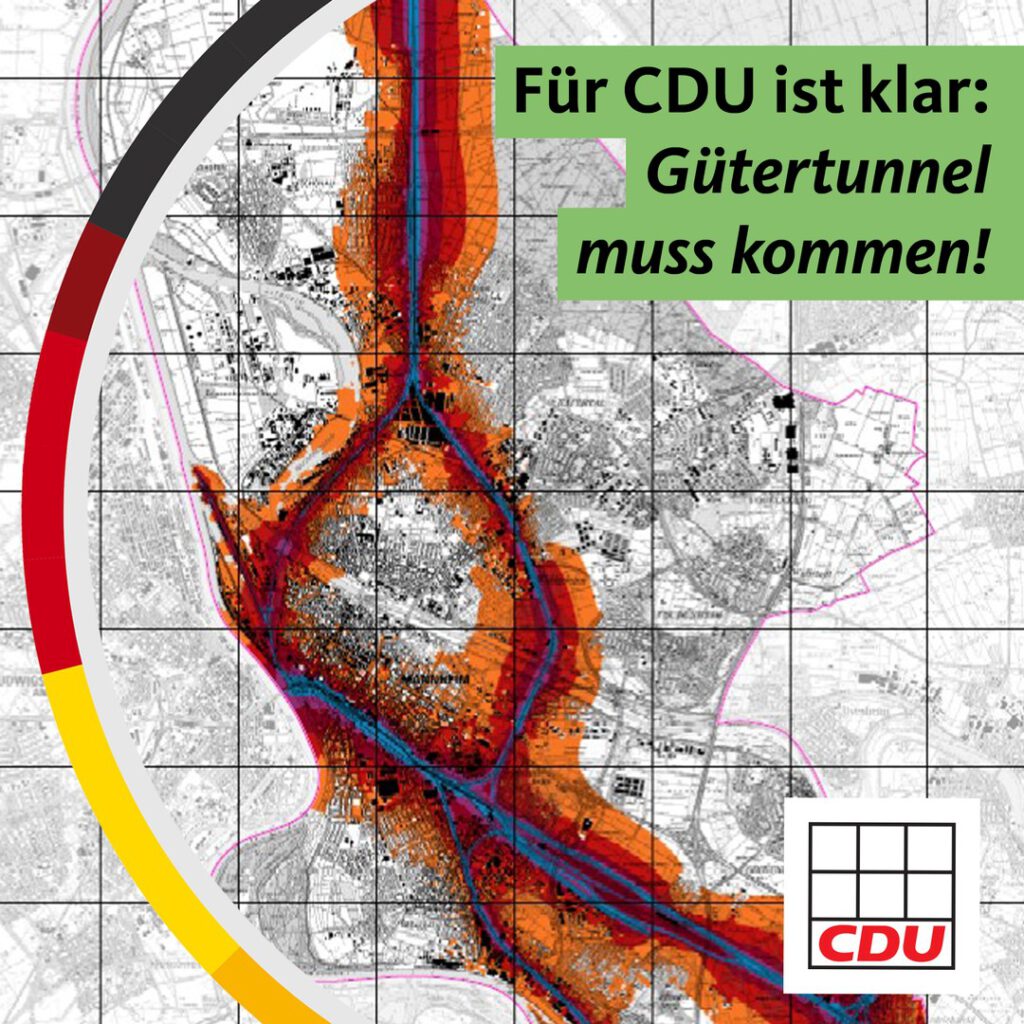 Für CDU ist klar: „Gütertunnel muss kommen!“ - Bahnlärmkartierung