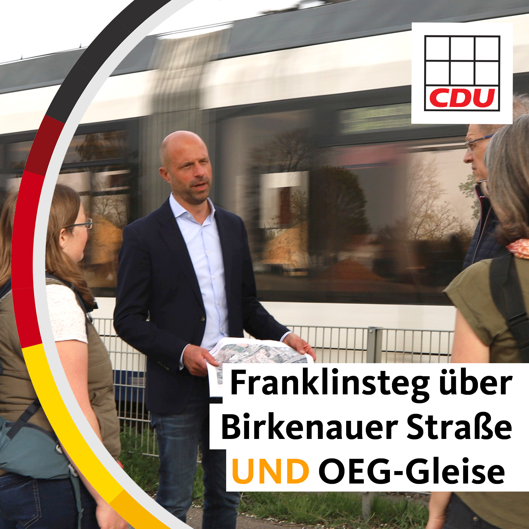 Read more about the article Für CDU war immer klar: „Der Franklinsteg muss auch über Birkenauer Straße und OEG-Gleise verlängert werden“