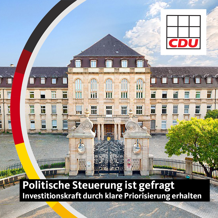 Read more about the article Etatrede des Fraktionsvorsitzenden: “Politische Steuerung ist gefragt”