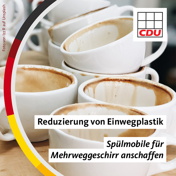 Read more about the article Reduzierung von Einwegplastik – Spülmobile für Mehrweggeschirr anschaffen