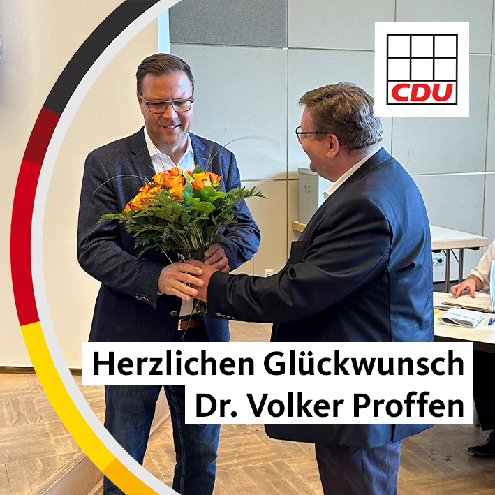 Read more about the article Herzlichen Glückwunsch Dr. Volker Proffen
