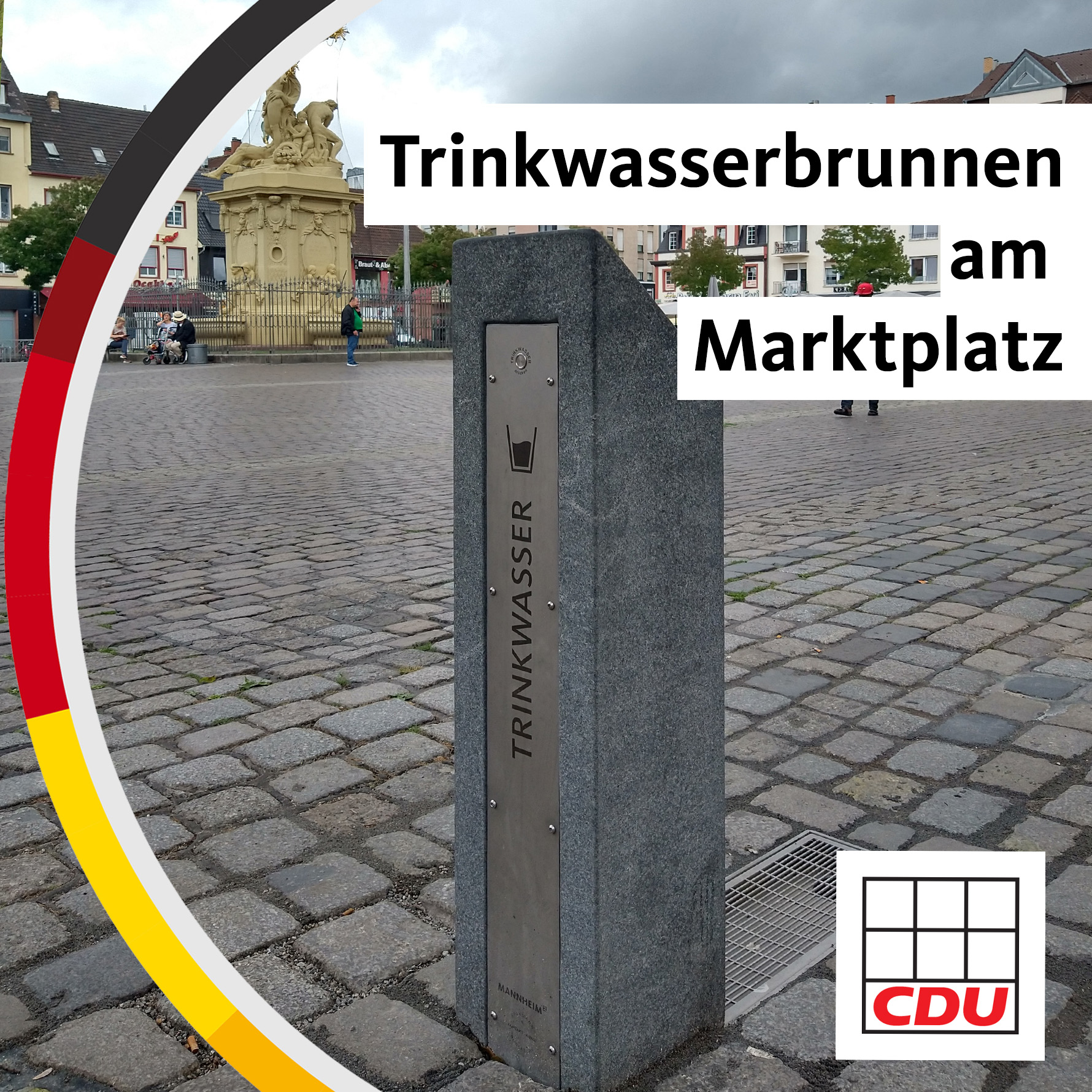 Read more about the article Trinkwasserbrunnen am Marktplatz.