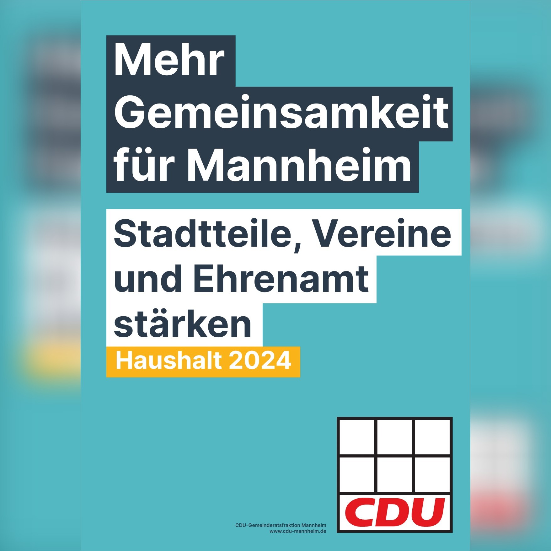 Read more about the article Mehr Gemeinsamkeit für Mannheim