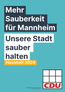 Haushalt 2024 Mehr Sauberkeit für Mannheim