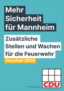 Haushalt 2024 Mehr Sicherheit für Mannheim