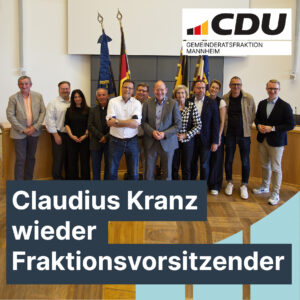 Claudius Kranz einstimmig zum Fraktionsvorsitzenden gewählt