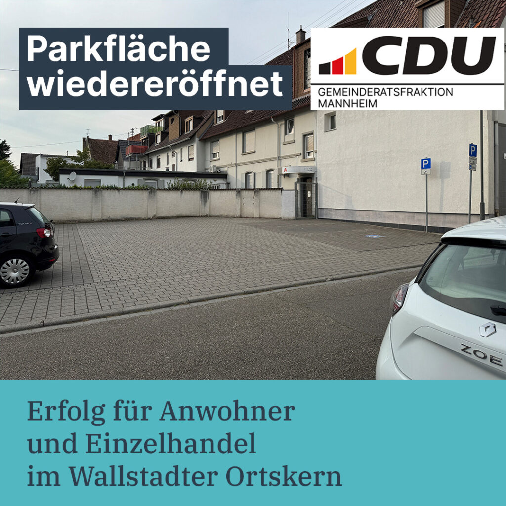 Parkfäche in Wallstadt wiedereröffnet