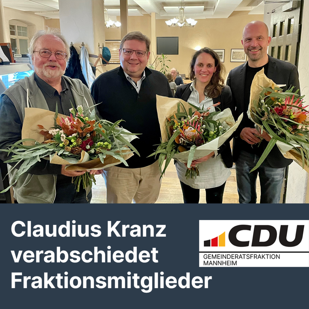 Claudius Kranz verabschiedet Fraktionsmitglieder