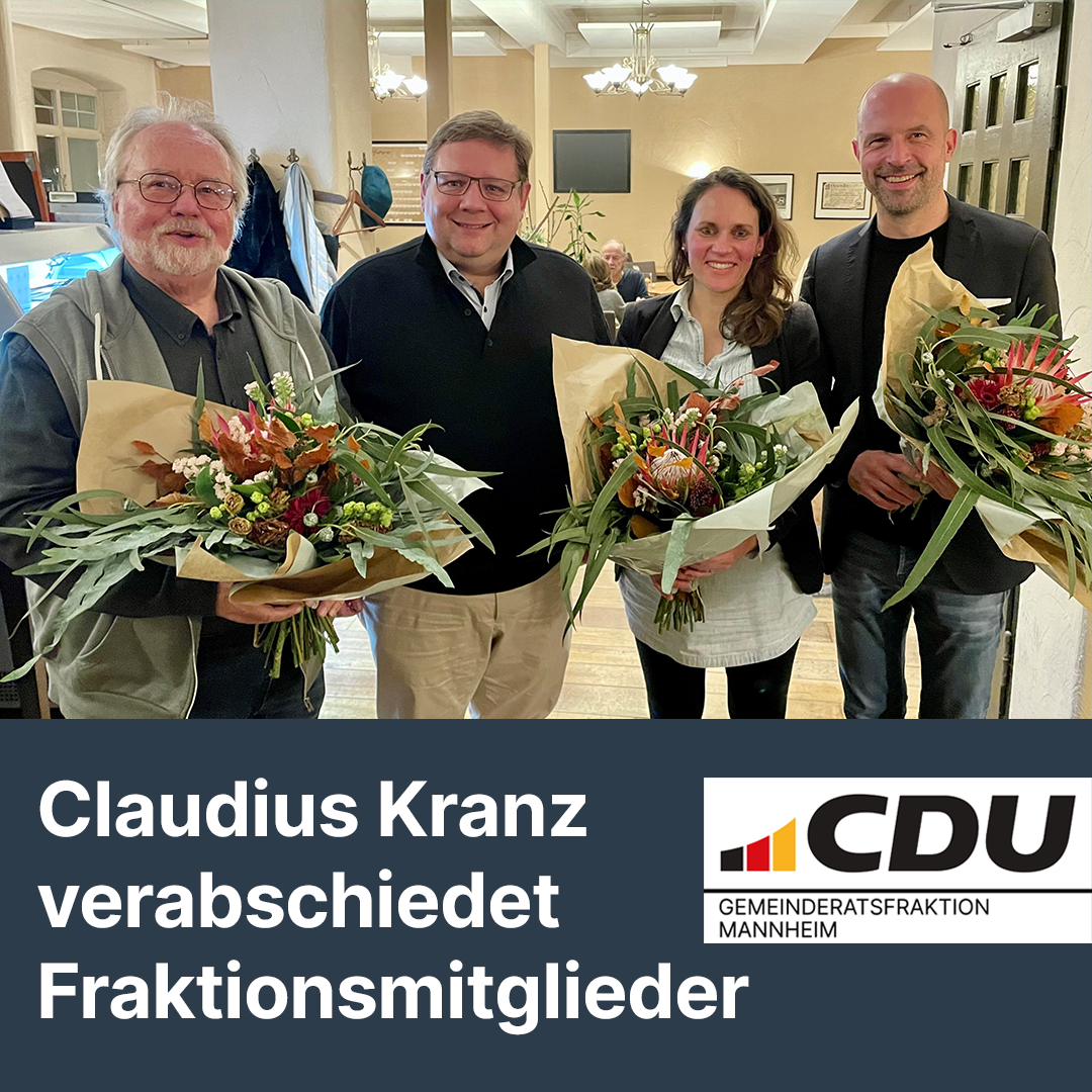 Mehr über den Artikel erfahren Claudius Kranz verabschiedet Fraktionsmitglieder