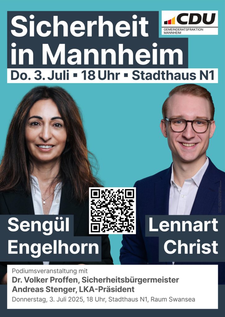 Sicherheit in Mannheim - Podiumsveranstaltung am 3. Juli 2025
