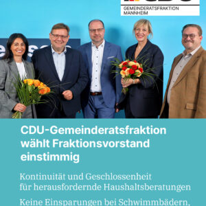 CDU-Gemeinderatsfraktion wählt Fraktionsvorstand einstimmig